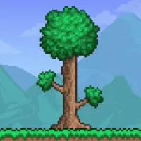 Terraria is an engaging sandbox survival game where you enter a 2D world to mine resources, build, and fight enemies.