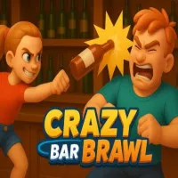 Crazy Bar Brawl is a fun fighting action game set in a chaotic bar. In brawls, players use fists, kicks, and bar objects to defeat their opponents.