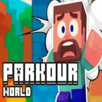Parkour World, a 3D Parkour game, requires accurate jumps, running starts, and camera control. Each level is a skill challenge with increasing difficulty.